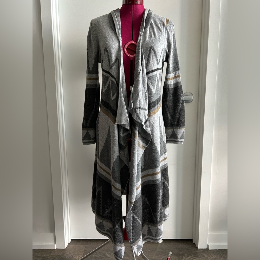 Grey poncho sweater